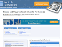 Tablet Screenshot of kapital-rechner.de
